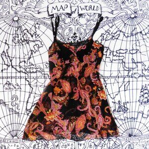 ✨ Conbipel || Y2K Niama Sheer Paisley Slip Dress